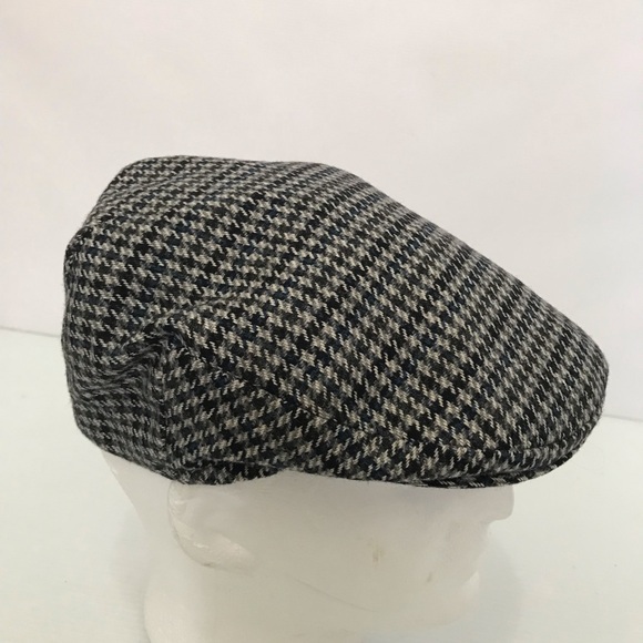 Vintage Hat of Ireland Classic Houndstooth Flat Cap Size 7 1/8 - Picture 1 of 7